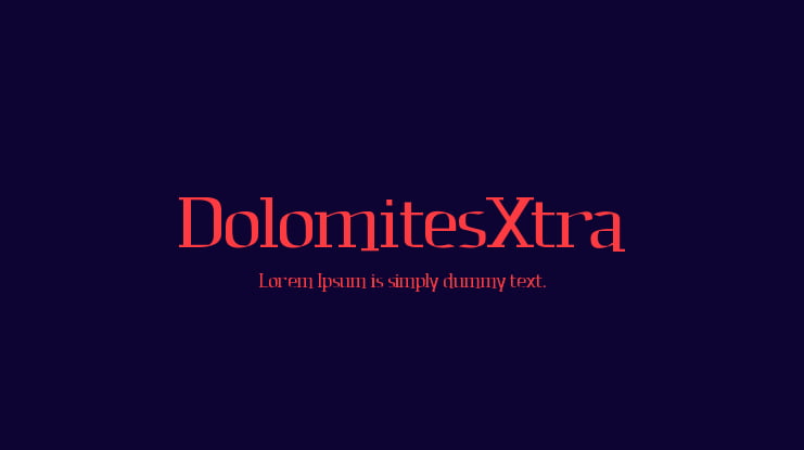 DolomitesXtra Font