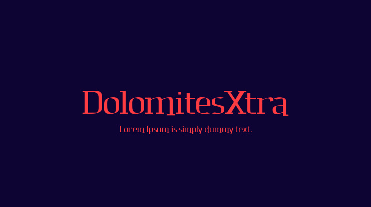 DolomitesXtra Font
