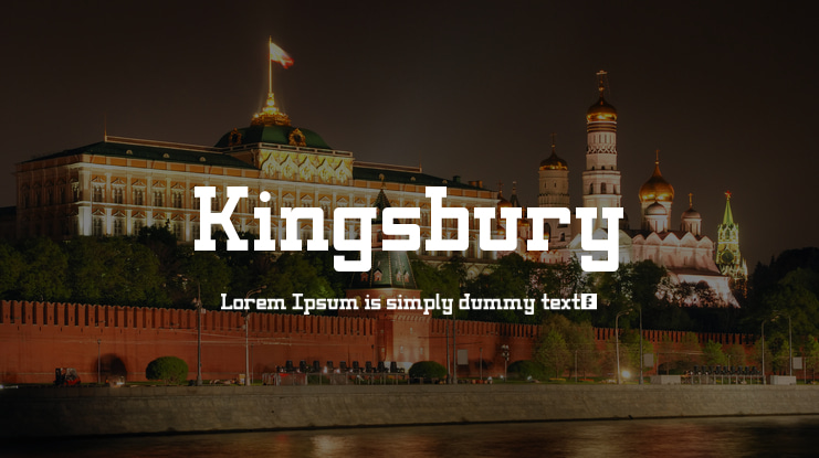 Kingsbury Font