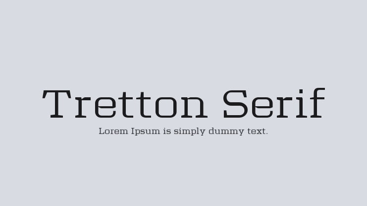 Tretton Serif Font