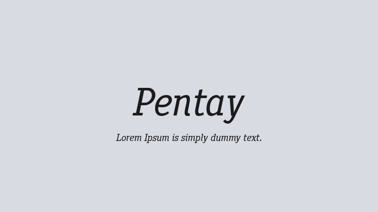 Pentay Font Family