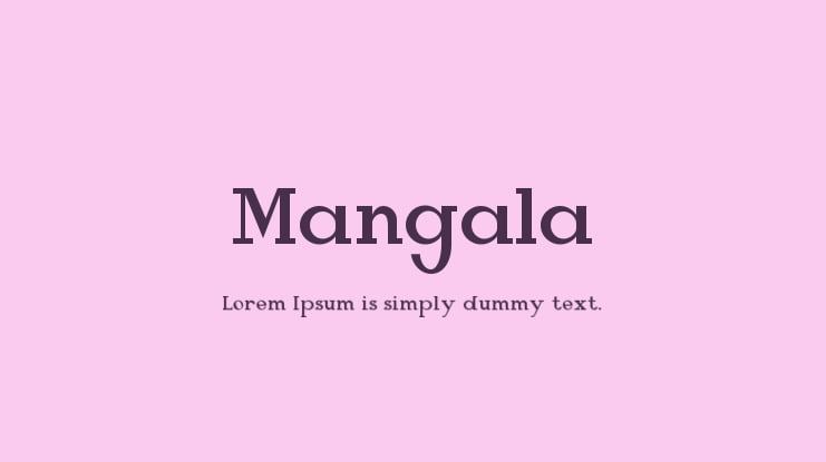 Mangala Font