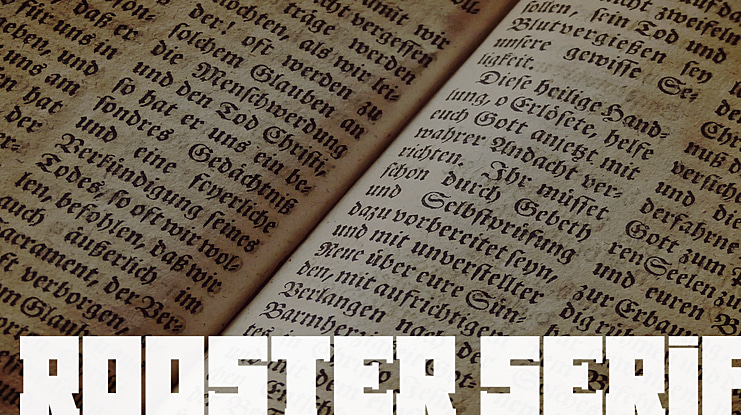 Rooster Serif Font