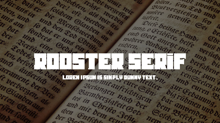 Rooster Serif Font