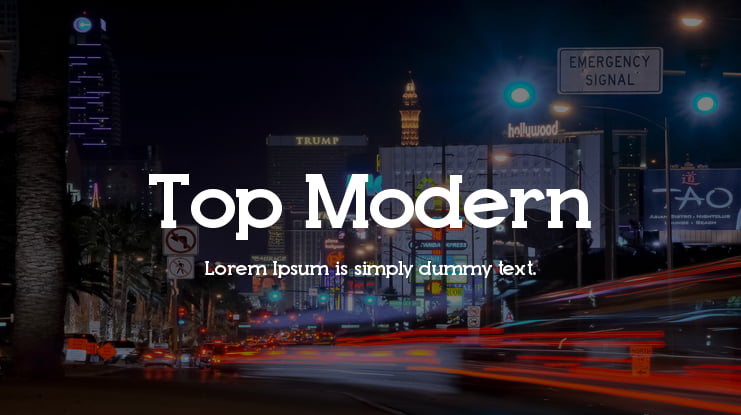 Top Modern Font