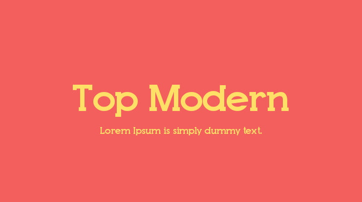 Top Modern Font