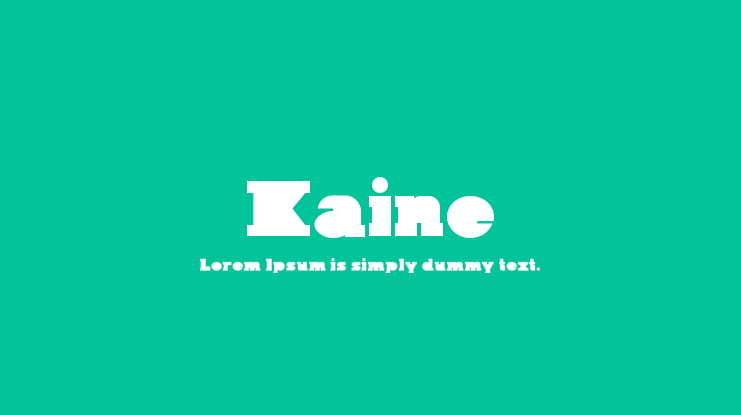 Kaine Font