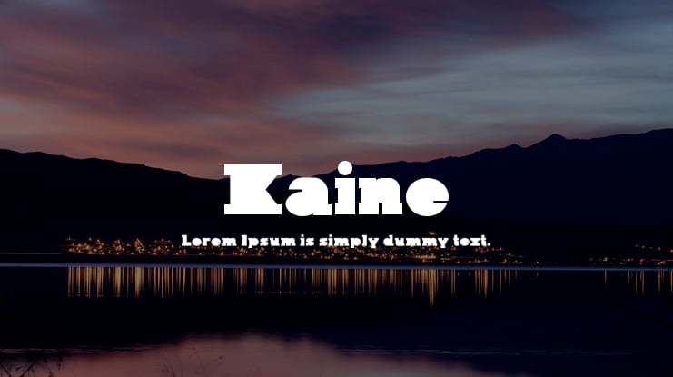 Kaine Font