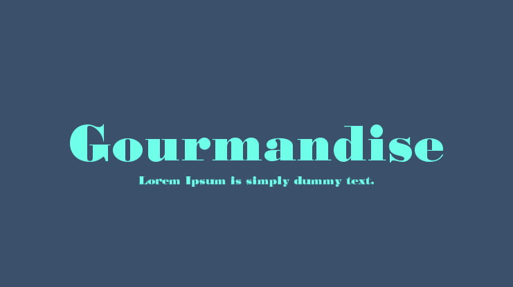 Gourmandise Font