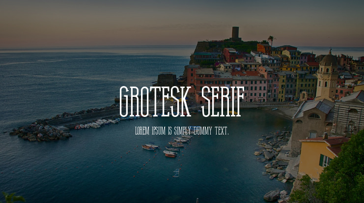 Grotesk Serif Font