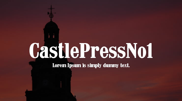 CastlePressNo1 Font