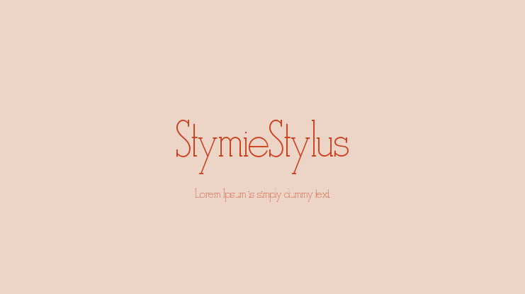 StymieStylus Font Family