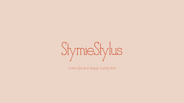StymieStylus Font Family