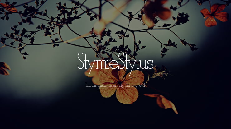 StymieStylus Font Family