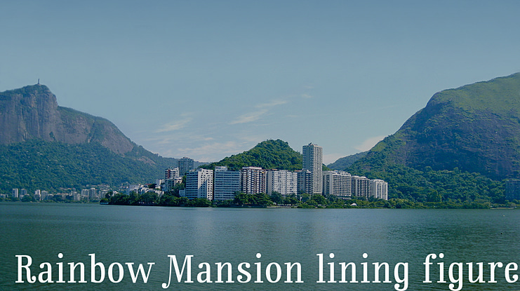 Rainbow Mansion lining figures Font Family