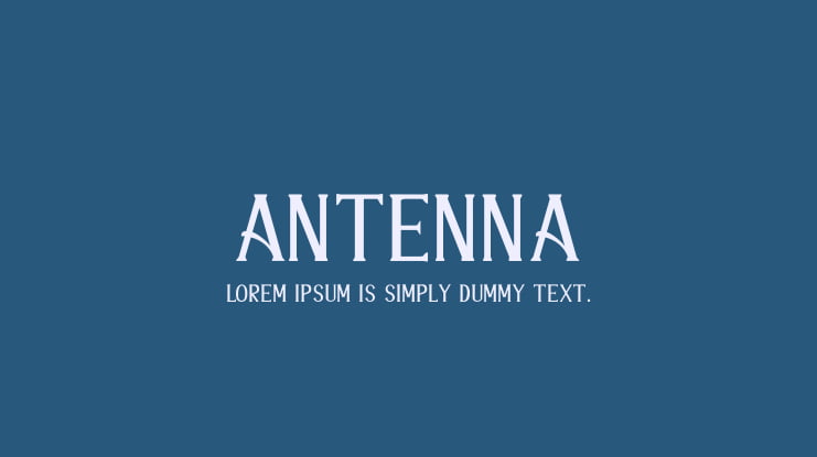 ANTENNA Font