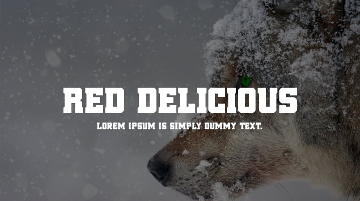 Red Delicious Font Family