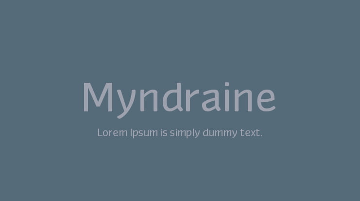 Myndraine Font