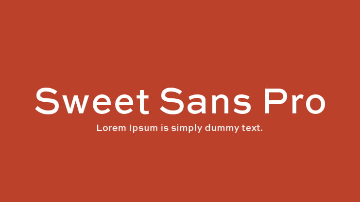 Sweet Sans Pro Font Family