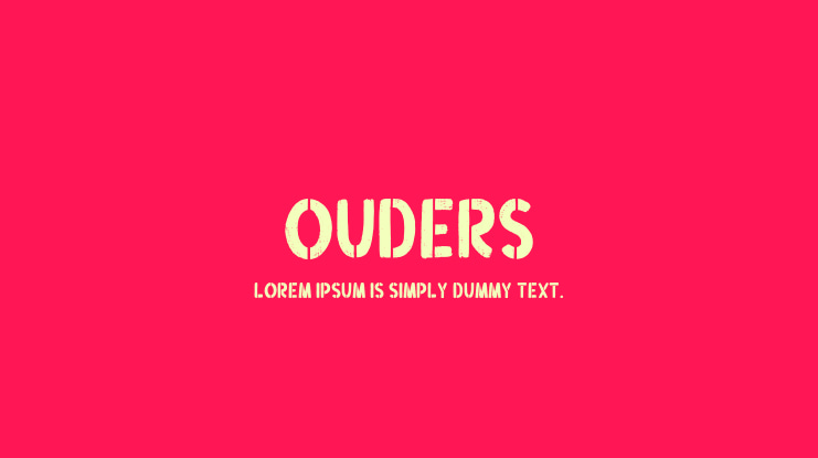 Ouders Font