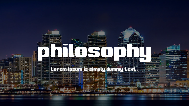 philosophy Font