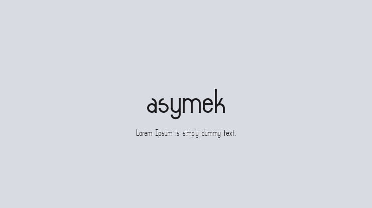 asymek Font