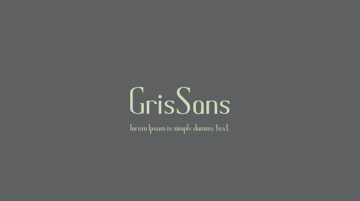 GrisSans Font