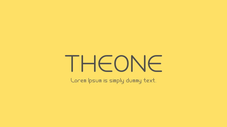 THEONE Font