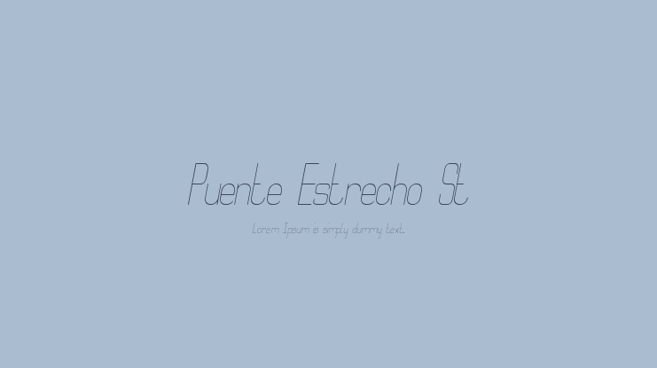 Puente Estrecho St Font