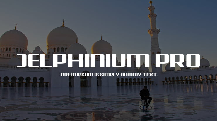 Delphinium Pro Font
