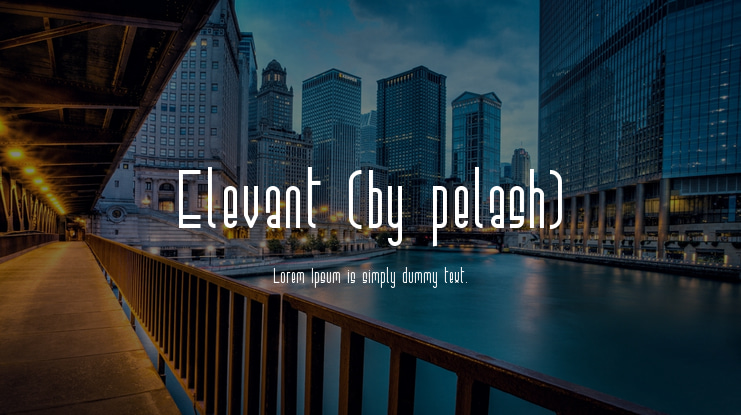 Elevant (by pelash) Font Family