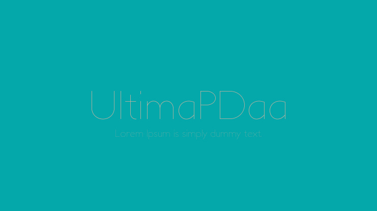 UltimaPDaa Font Family