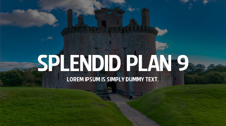 Splendid Plan 9 Font Family