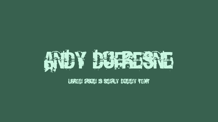 Andy Dufresne Font