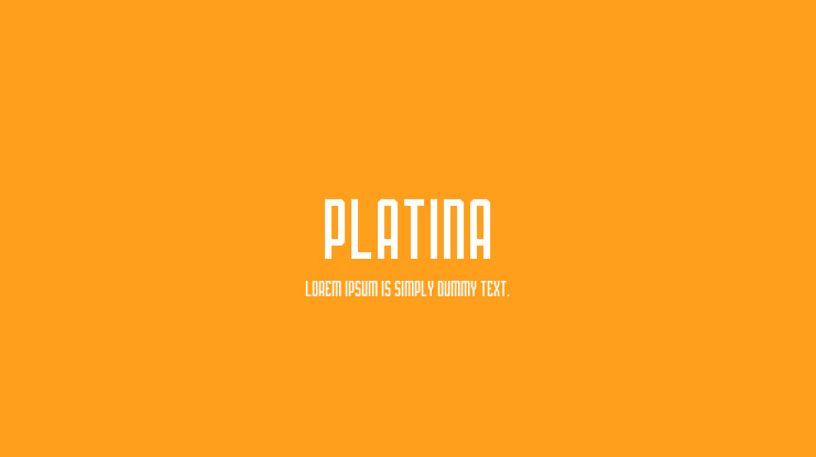 PLATINA Font