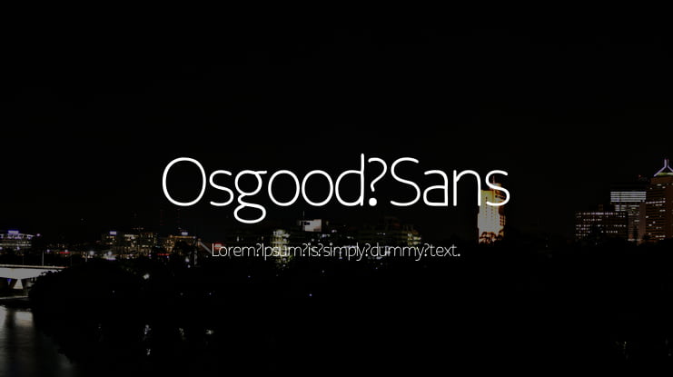 Osgood Sans Font