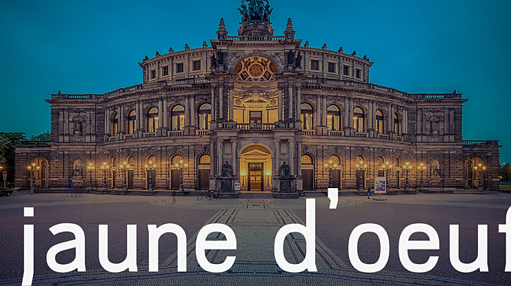 jaune d'oeuf Font Family