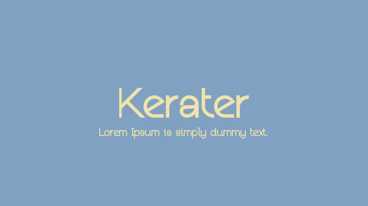 Kerater Font Family