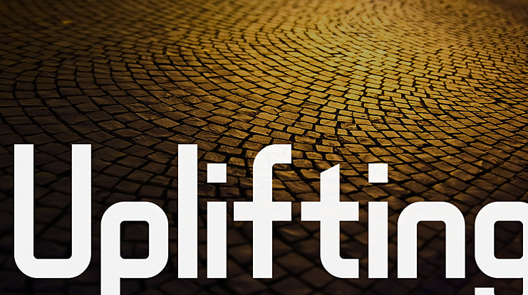 Uplifting Font