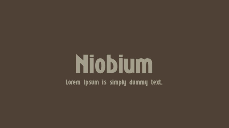 Niobium Font Family