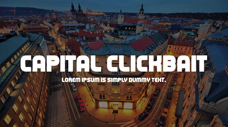 Capital Clickbait Font