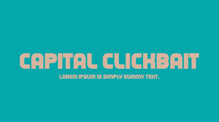 Capital Clickbait Font