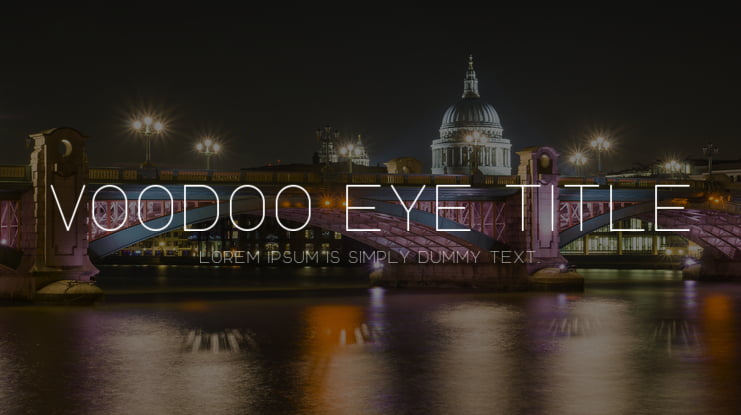 Voodoo Eye Title Font