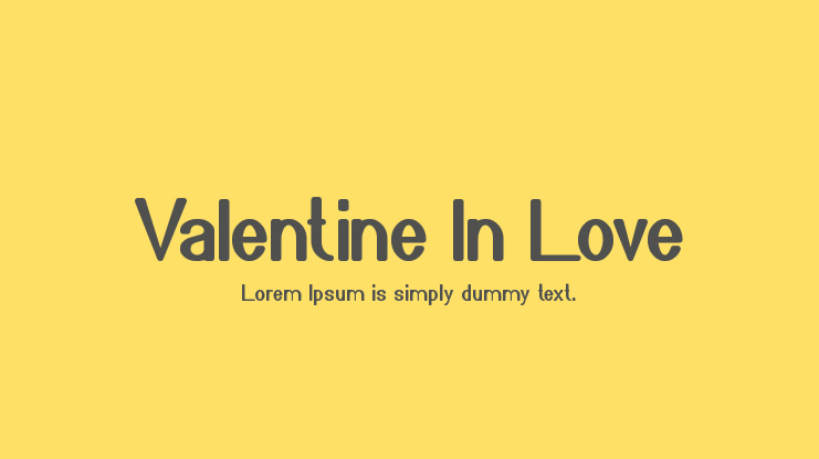 Valentine In Love Font