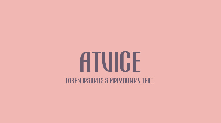Atvice Font