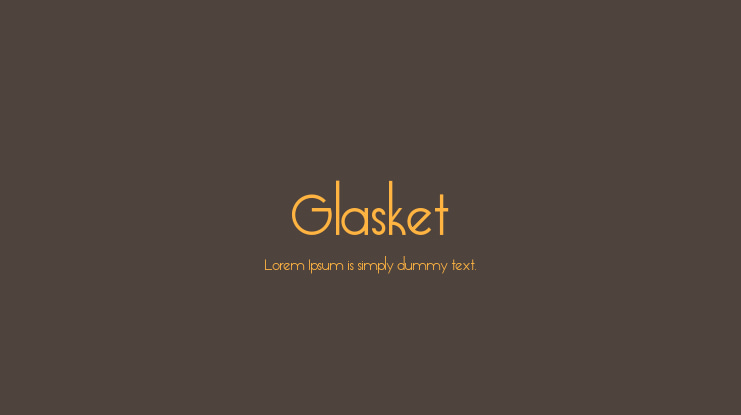 Glasket Font