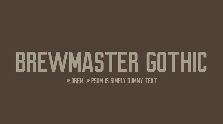 Brewmaster Gothic Font