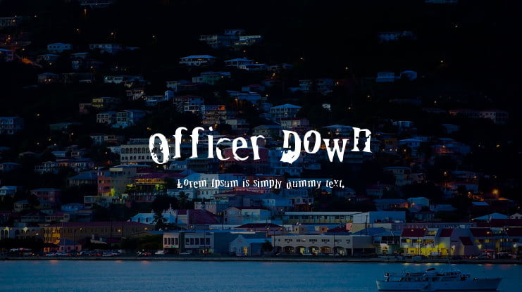 Officer Down Font