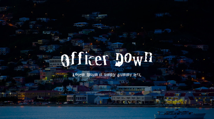 Officer Down Font