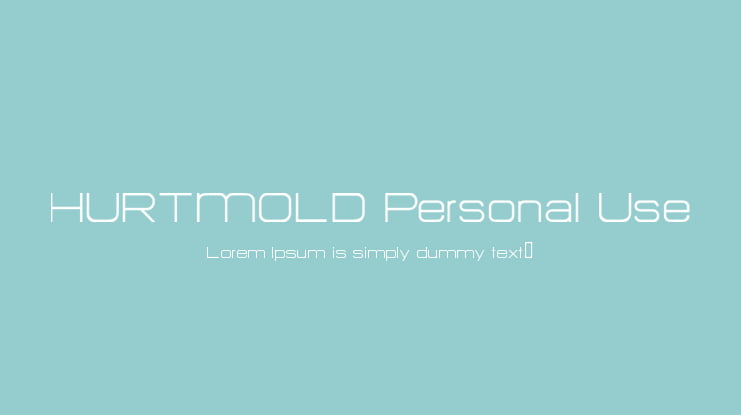 HURTMOLD Personal Use Font